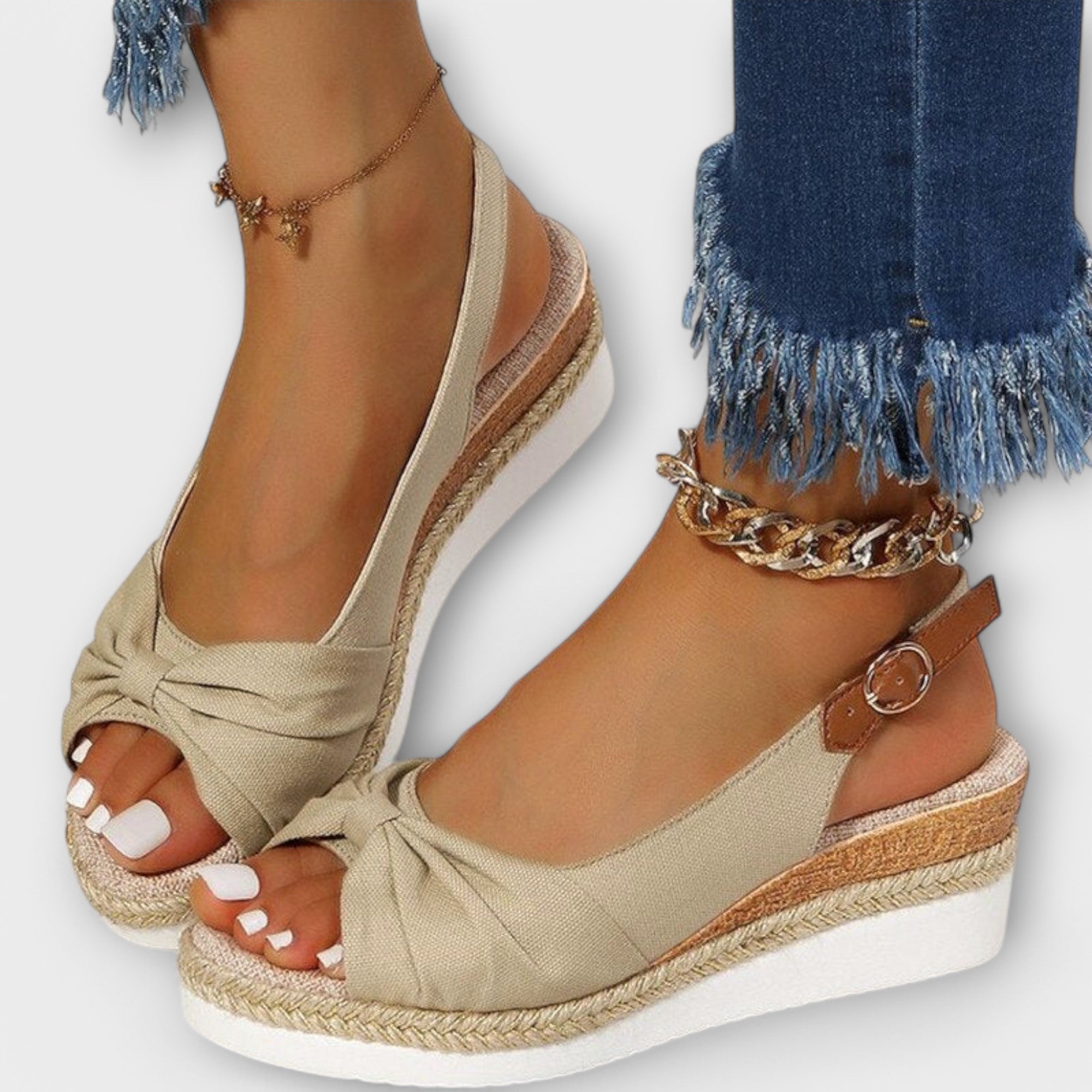 Mariana™ | SANDALIAS PLATAFORMA CÓMODAS DE CUERO SUAVE PREMIUM