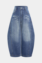 Renata™ | JEANS DE MUJER ANCHOS DE TIRO ALTO