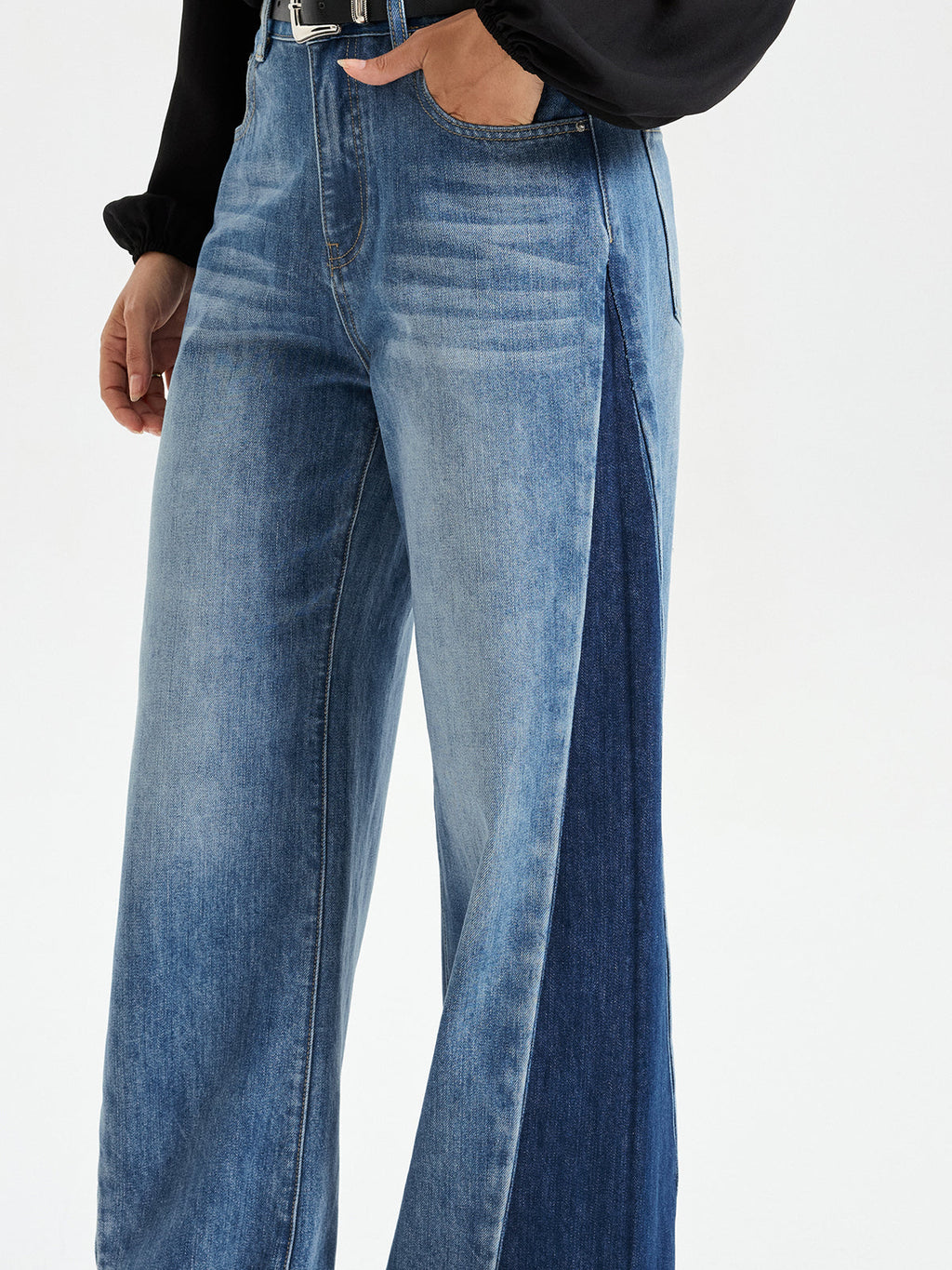 Valeria™ | JEANS DE PIERNAS ANCHAS Y TIRO ALTO